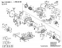 Bosch 0 603 223 642 PKS 54 CE Circular hand saw 240 V / GB Spare Parts PKS54CE